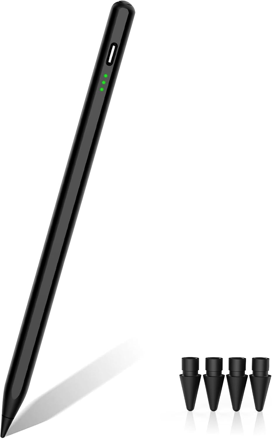 MYSTILUCK Lápiz óptico negro para Apple iPad 2018-2025, (carga 2 ve...