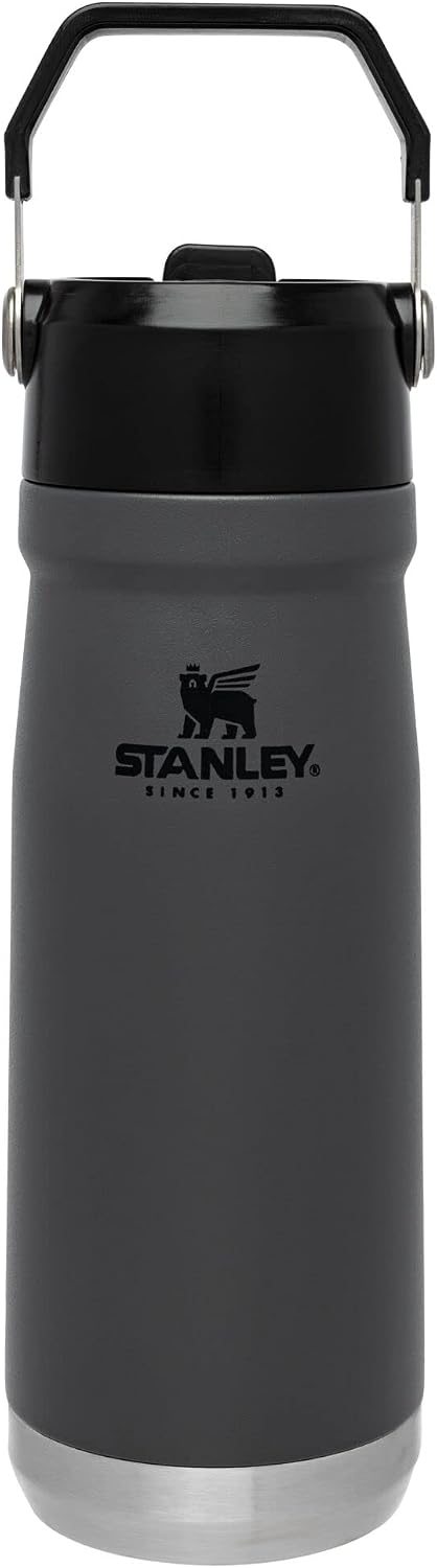 STANLEY IceFlow - Botella de agua con popote abatible de 22 onzas,...
