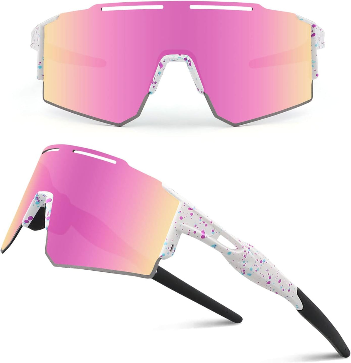 Ukoly Gafas de sol deportivas para hombres y mujeres, protección UV...
