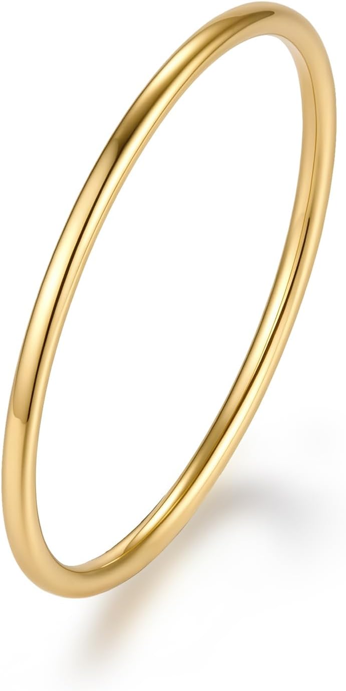 Anillo de boda de calce cómodo, resistentes al deslustre, liso, pul...