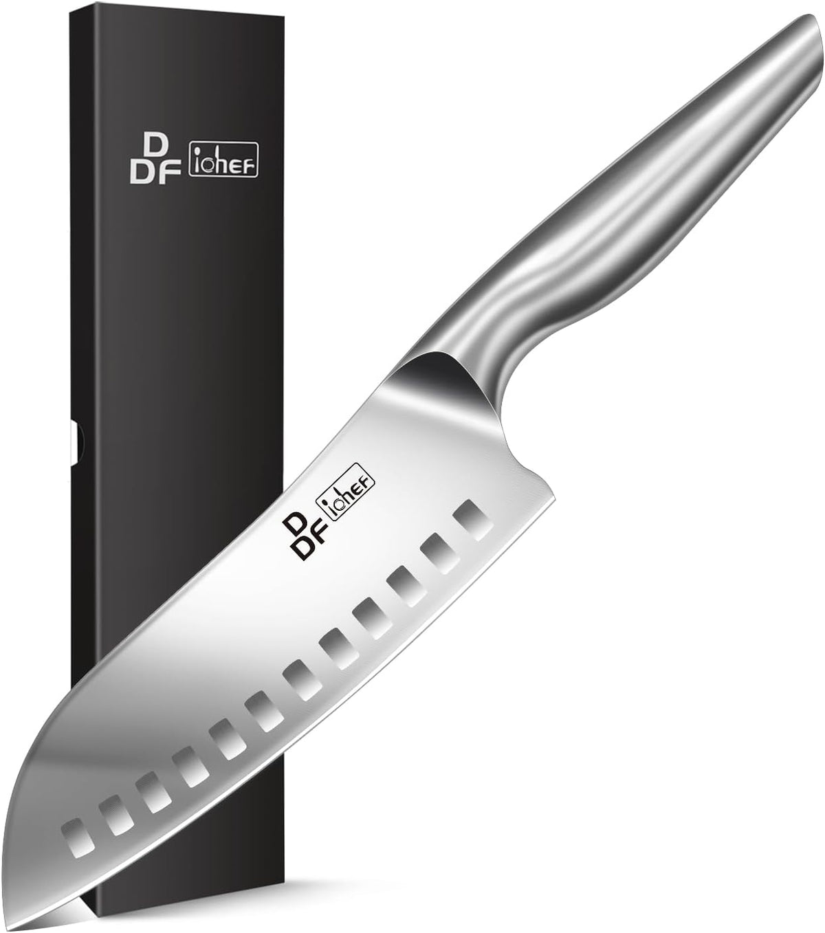 DDF IohEF - Cuchillo | Cuchillo de cocina japonés con mango hueco e...