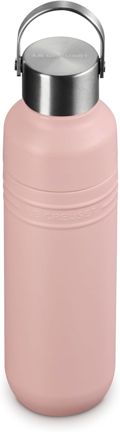 Le Creuset Botella de agua de acero inoxidable On The Go, 16 onzas....