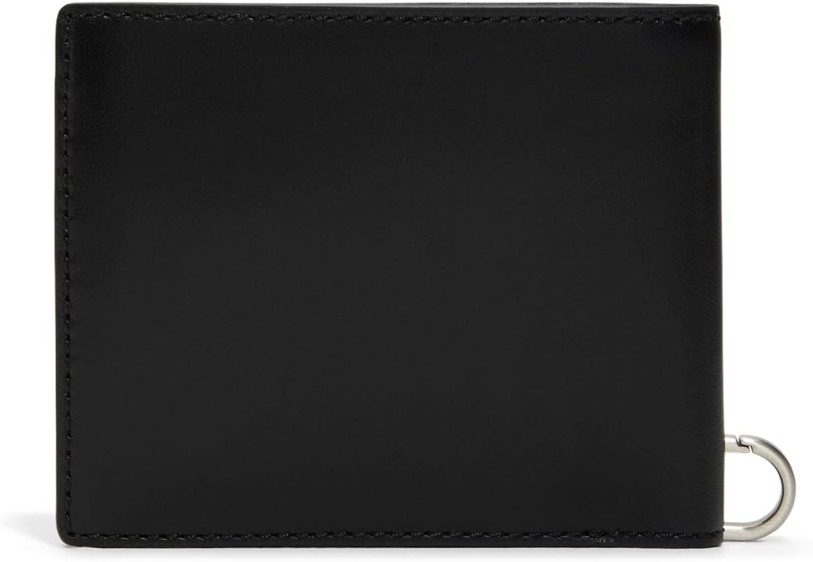 Brooks Brothers - Cartera plegable de piel para hombre con caja de...