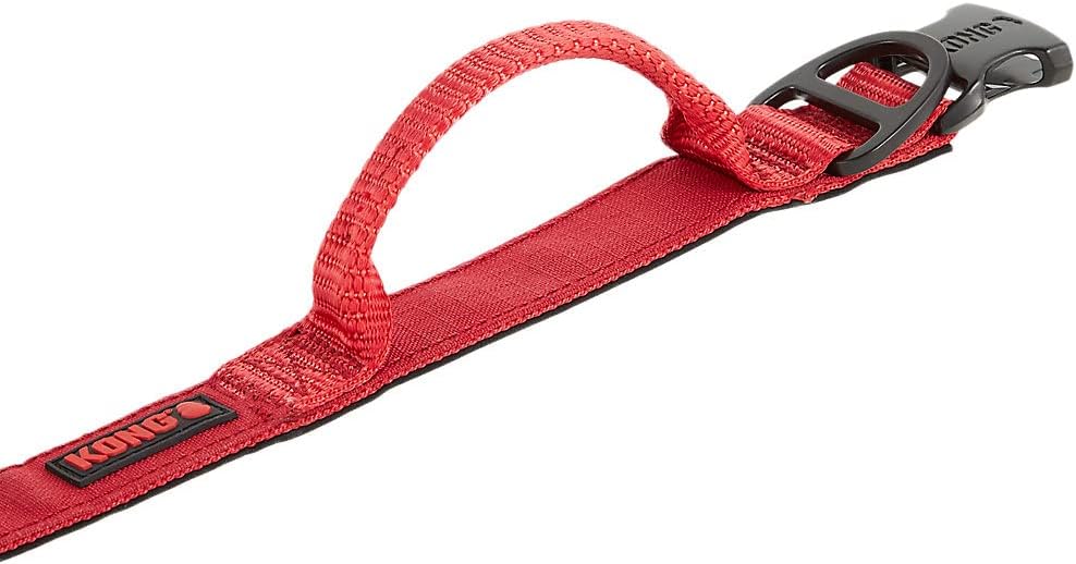 KONG Collar para perro ultra duradero con asa acolchada cómoda (Gra...