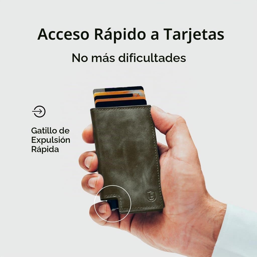 Ekster Parliament Cartera de cuero, con bloqueo RFID, acceso rápido...