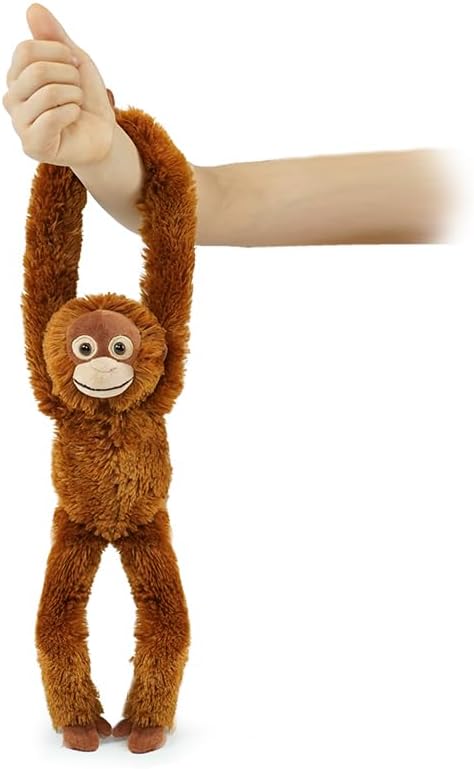 Hideekoog Juguete de orangutanes de peluche colgante, ganchos y ani...
