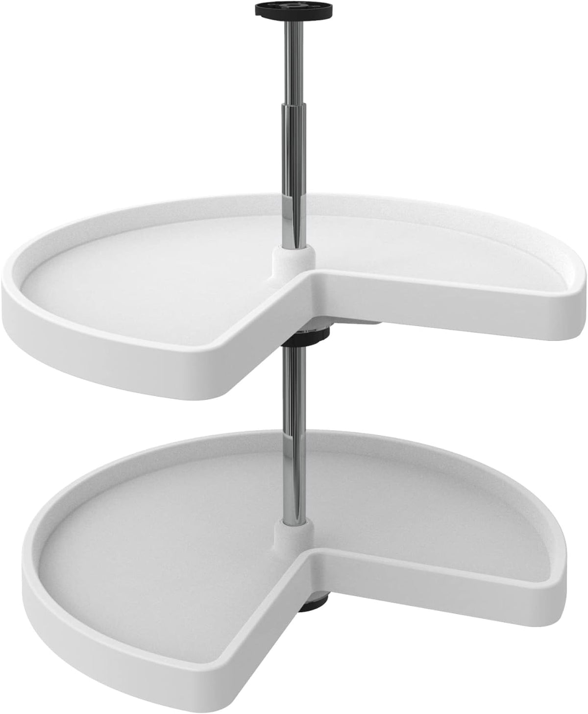 Rev-A-Shelf Estante giratorio de 2 niveles en forma de riñón para g...