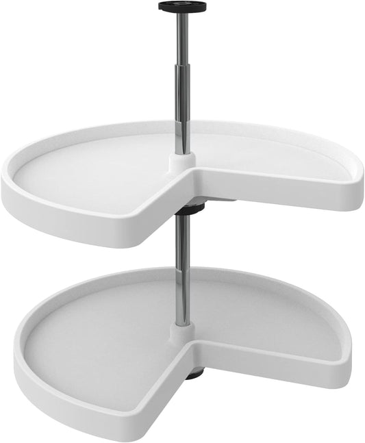 Rev-A-Shelf Estante giratorio de 2 niveles en forma de riñón para g...