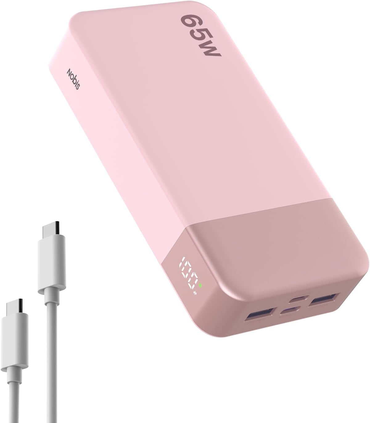 NOBIS Cargador portátil 20000mAh 65W Power Bank Carga rápida | Pane...