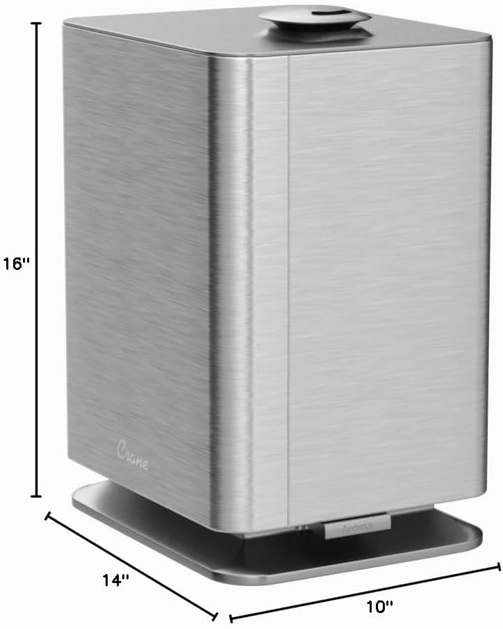 Crane Humidificador de niebla cálida y fría de 4.5L, humidificador...