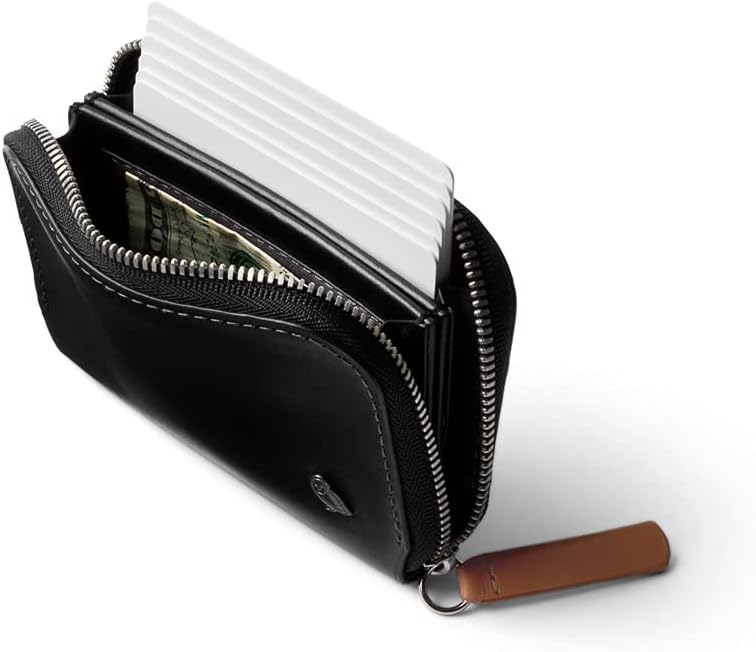 Bellroy Folio Mini, Monedero de Cuero - Negro | Cartera compacta de...