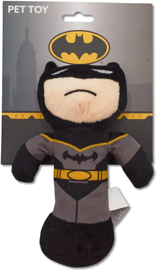 Buckle-Down DC Comics - Juguete chirriante de peluche para perros g...