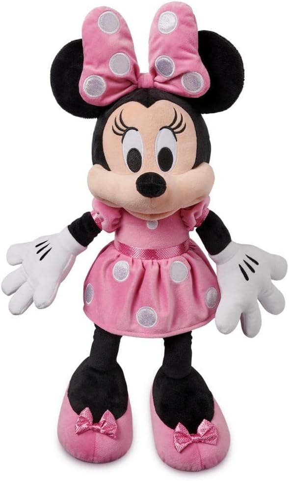 Disney Store Vestido rosa oficial de Minnie Mouse, juguete suave pa...