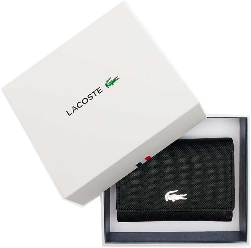 Lacoste cartera para mujer Anna con cierre de presión y solapa para...