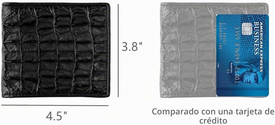 CHERRY CHICK Cartera de cocodrilo de lujo para hombre, hecha a mano...