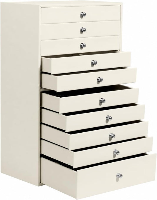 GUKA Caja Grande de Joyería, Joyero con 10 Cajones para Joyería Gra...