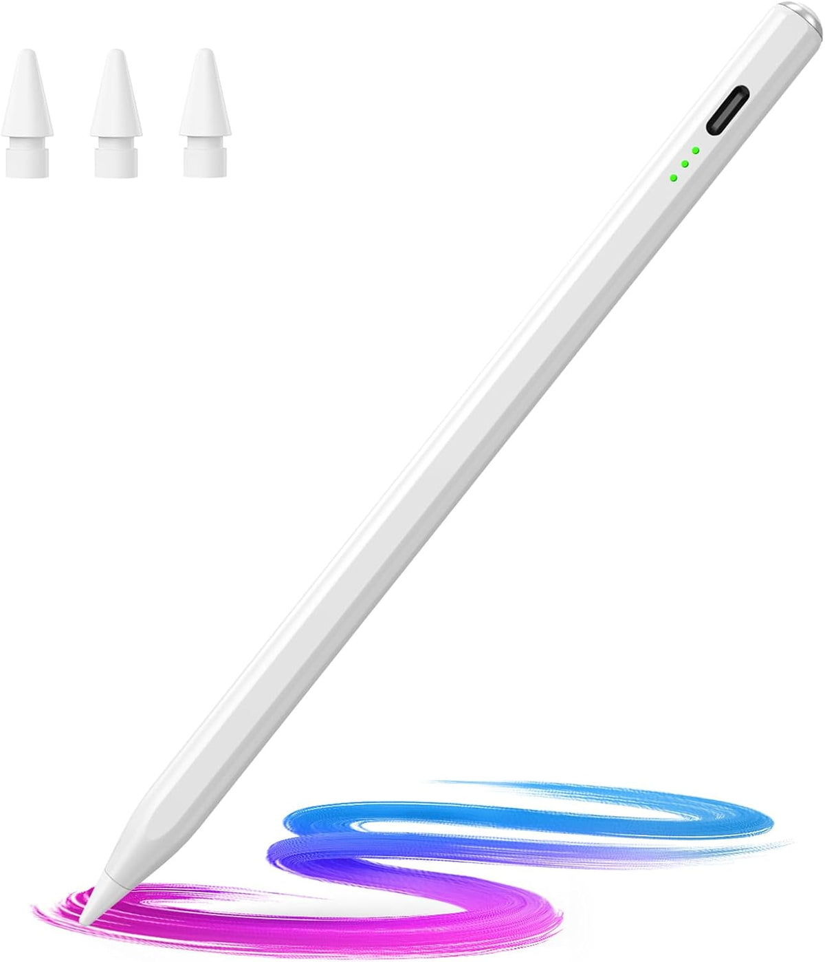 Hastraith Lápiz capacitivo para iPad (2018-2025) - Carga rápida de...