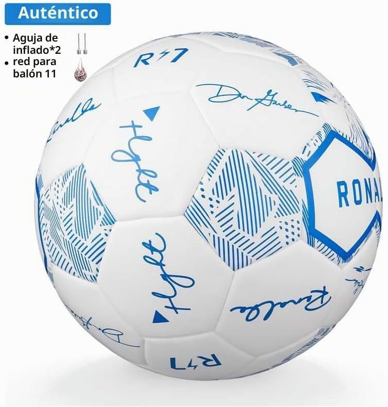 Balón de fútbol sin costuras tamaño 4\/5, termoadherido para entren...