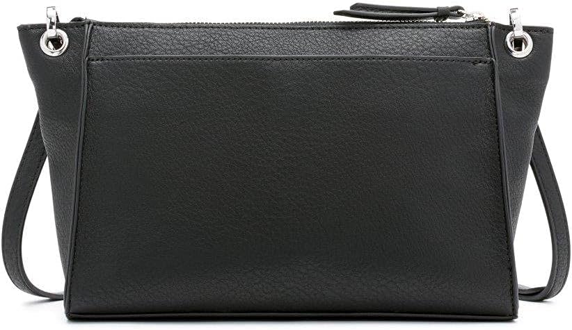 Calvin Klein Mochila Millie Novelty para mujer, Negro\/Plateado, Ta...