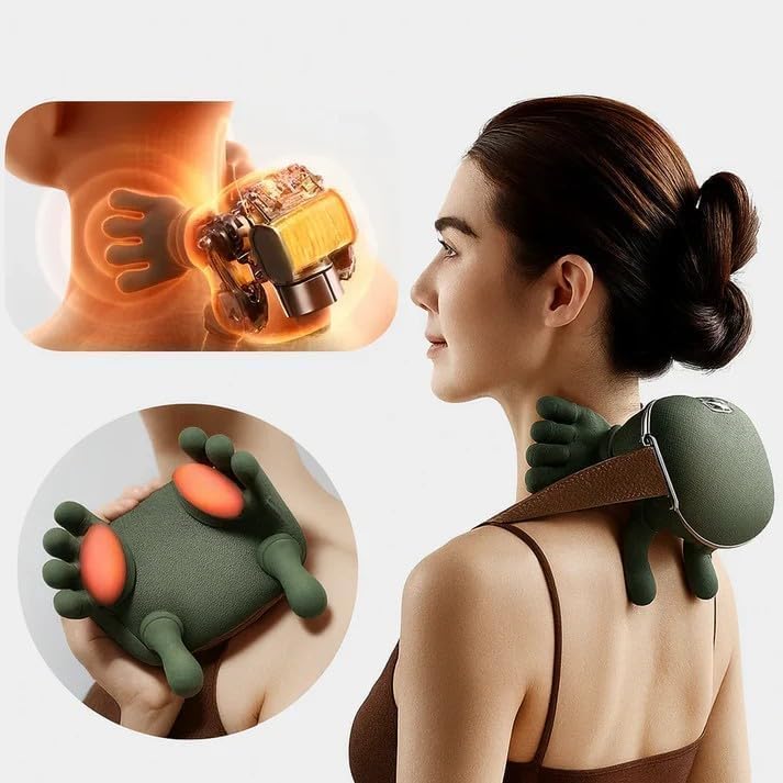 AEXME Shiatsu Masajeador de cuello y espalda con calor, masajeador...
