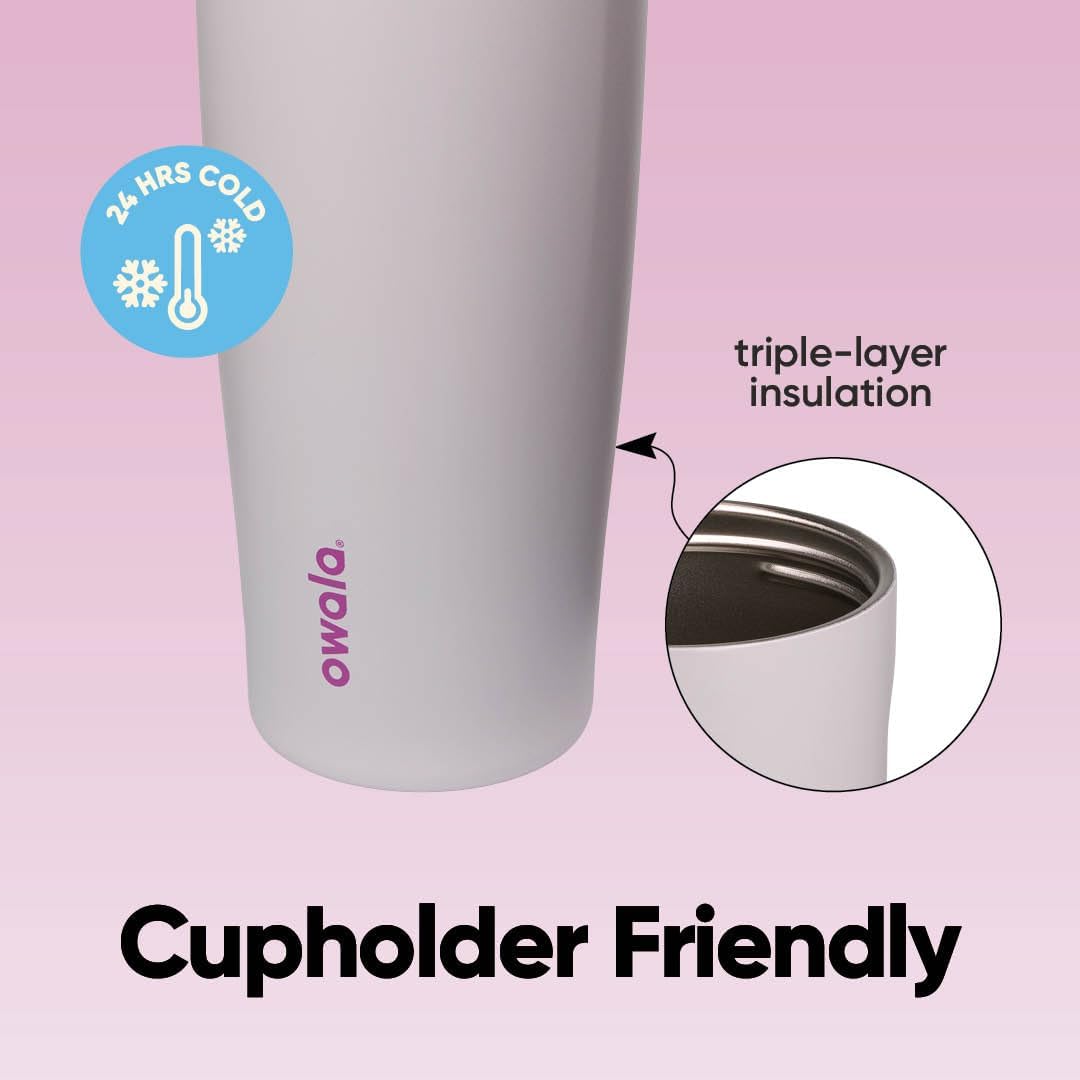 Owala FreeSip, Sway - Botella térmica de acero inoxidable, con boqu...