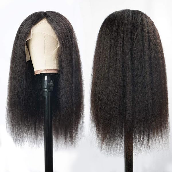 veravicky Peluca de cabello humano lacio tipo afro de 16 pulgadas,...