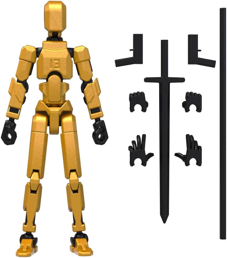 MerryXD T13 Figura de acción 3D, muñeco terminado Nova Titan Lucky...