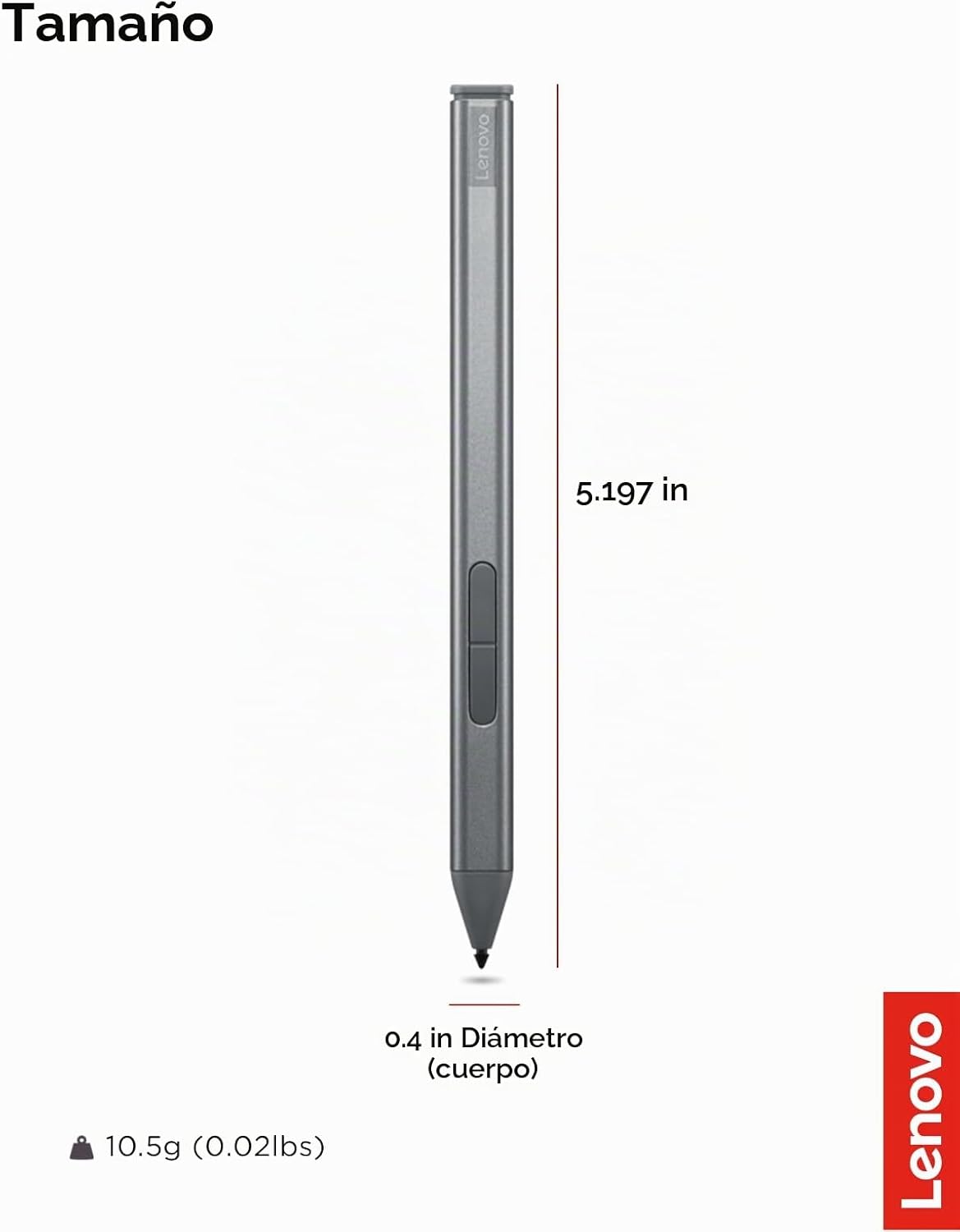 Lenovo Slim Pen \u2013 Lápiz óptico magnético de precisión para por...