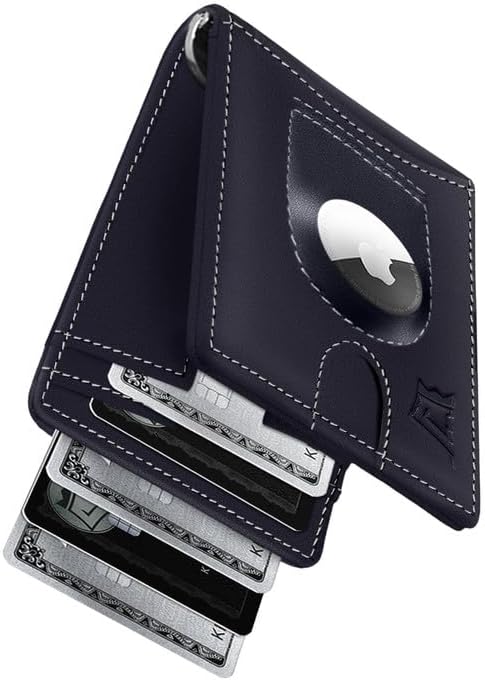 Kings Loot Cartera Inteligente y Rastreable Airtag para Hombres, De...