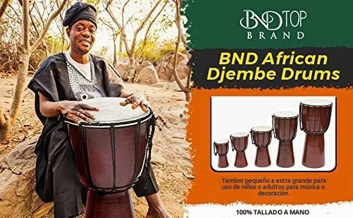 B.N.D TOP Drum Djembe es una cuerda de piel de cabra cubierta de cá...