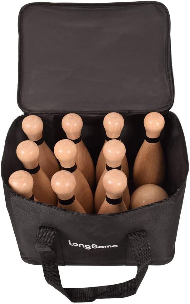 Long game NI-ROU - Juego de bolos de césped gigante para exteriores...
