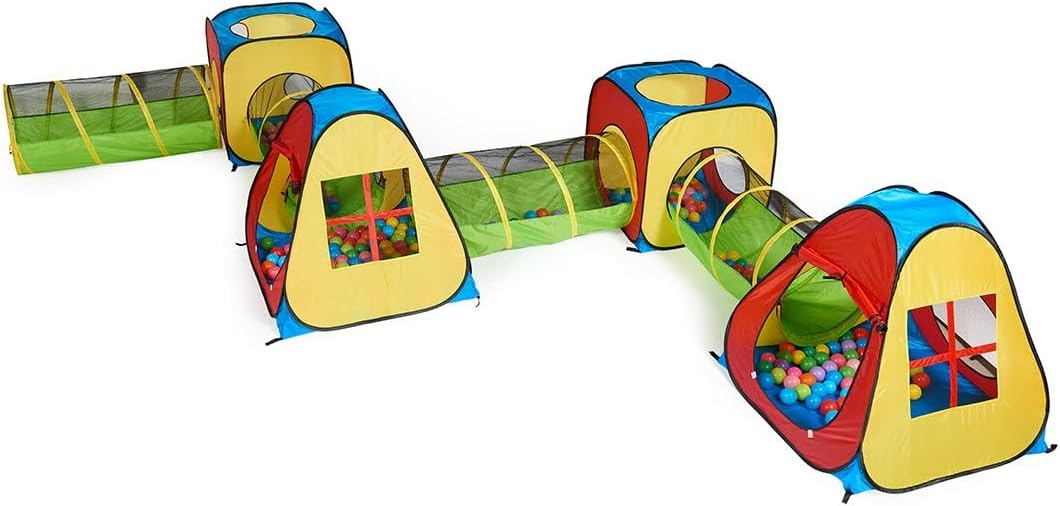 UTEX - Tienda de campaña 8 en 1 para niños con 4 túneles, casa de j...