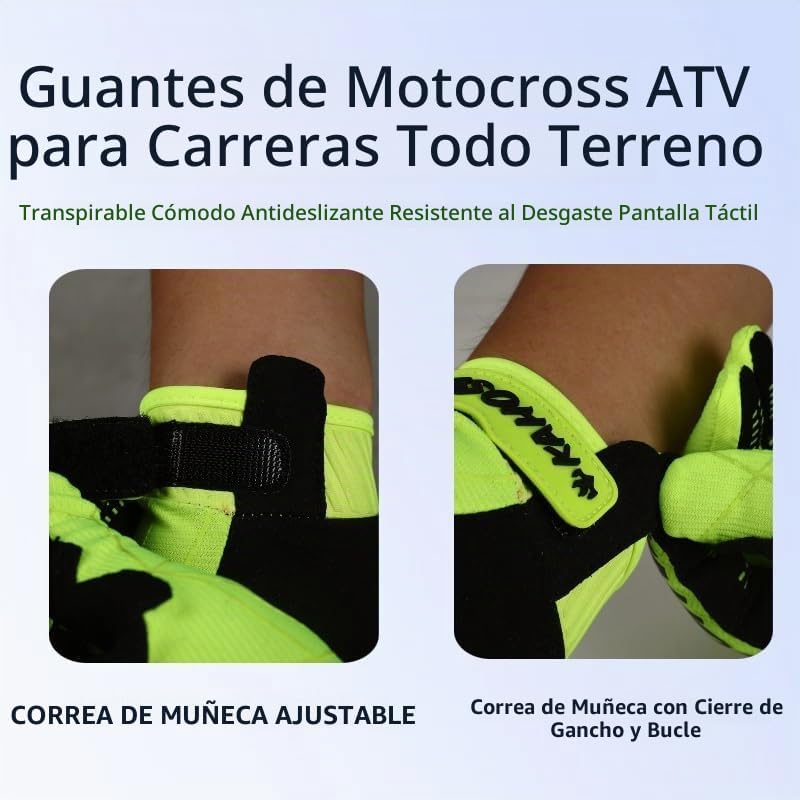 TATACLEA Spider Web - Guantes de motocicleta transpirables con dedo...