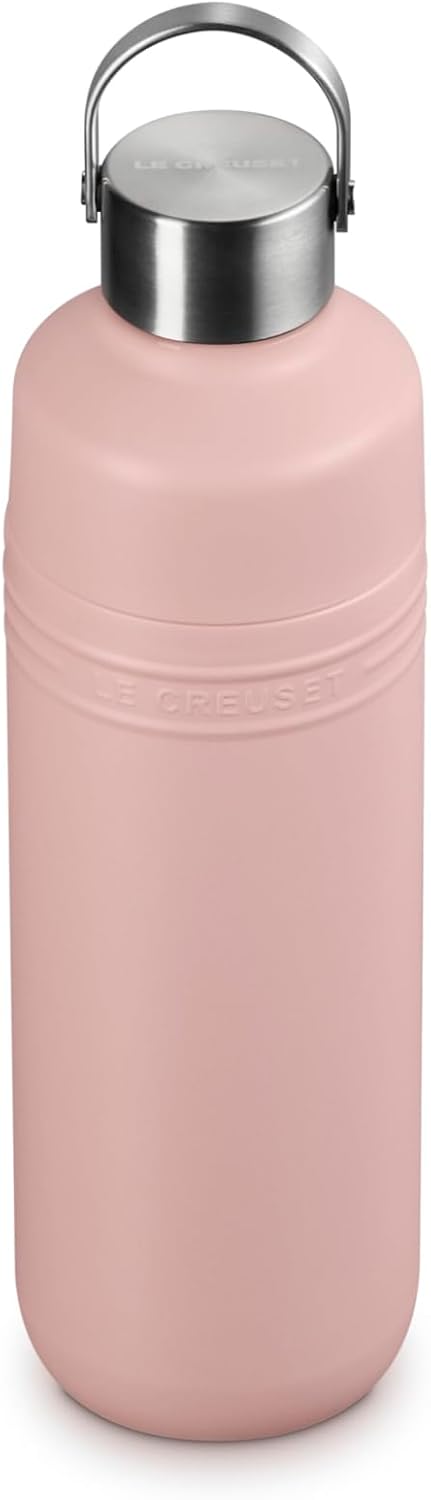 Le Creuset Botella de agua de acero inoxidable On The Go, 16 onzas....