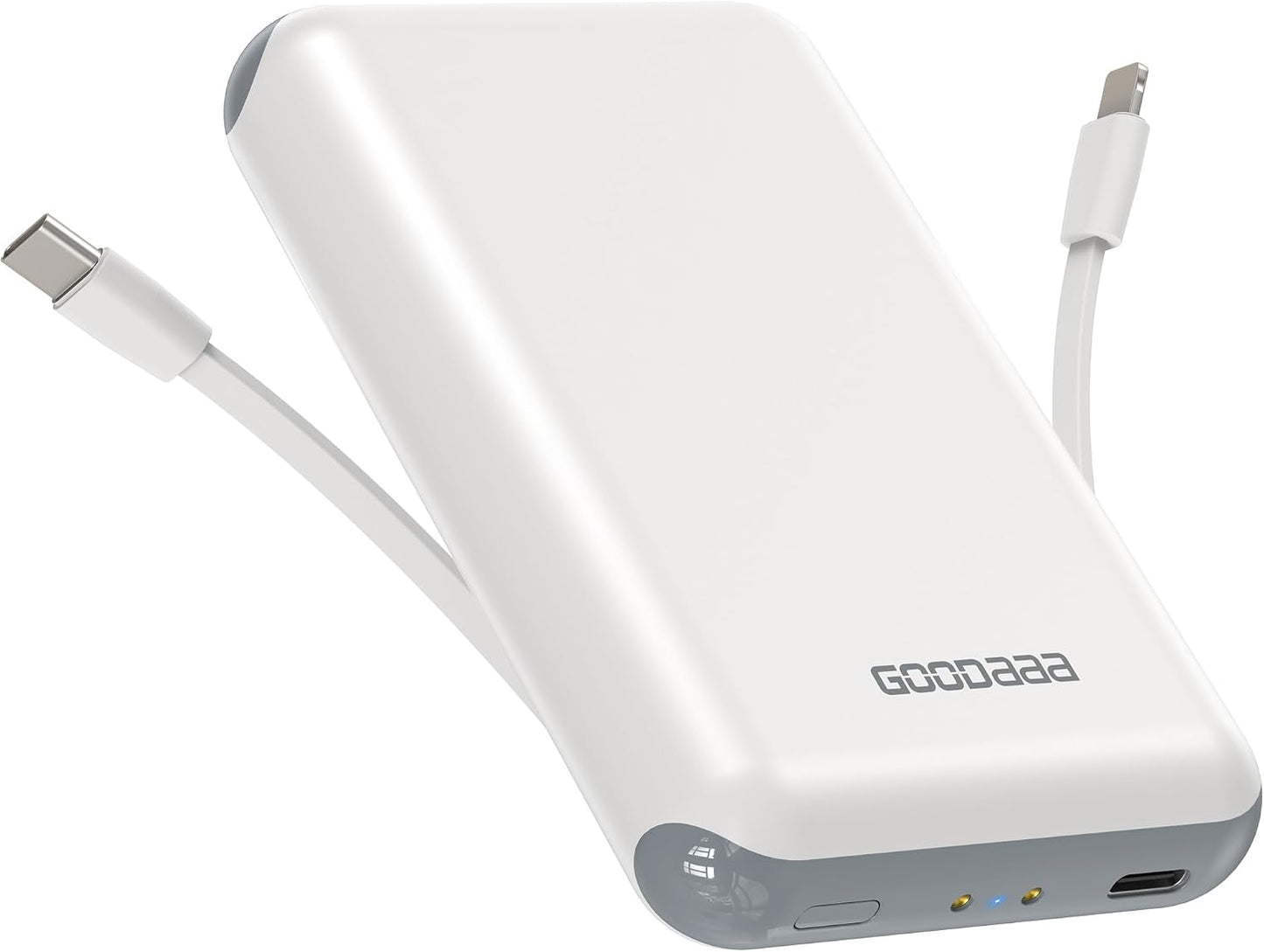 GOODaaa Cargador portátil, banco de energía de 10000 mAh, cables in...