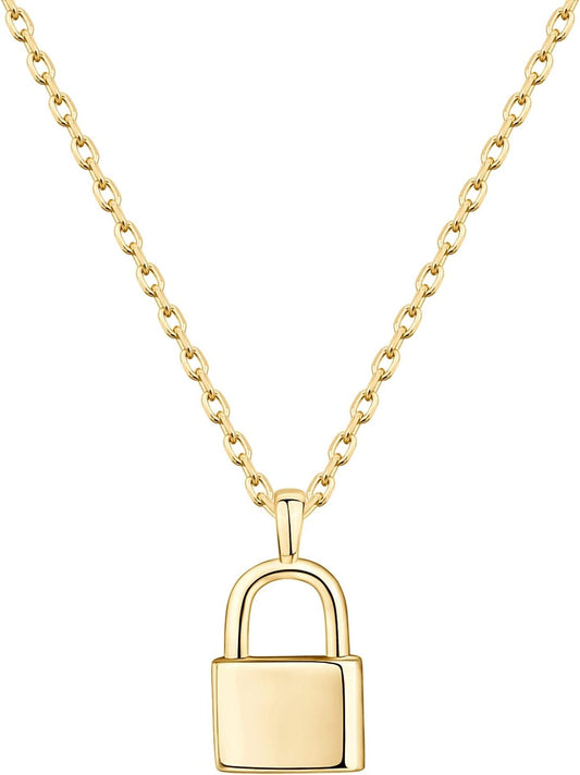 PAVOI Collar con colgante de circonita cúbica delicada chapado en o...