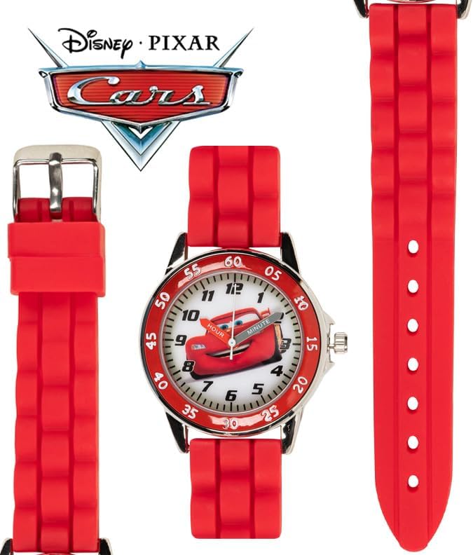 Disney Reloj para enseñar la hora a niños CZ1009 Cars Rayo McQueen...