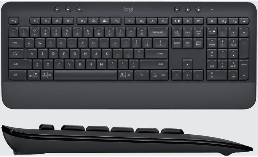 Logitech Signature MK650 Combo para teclado y mouse empresariales -...