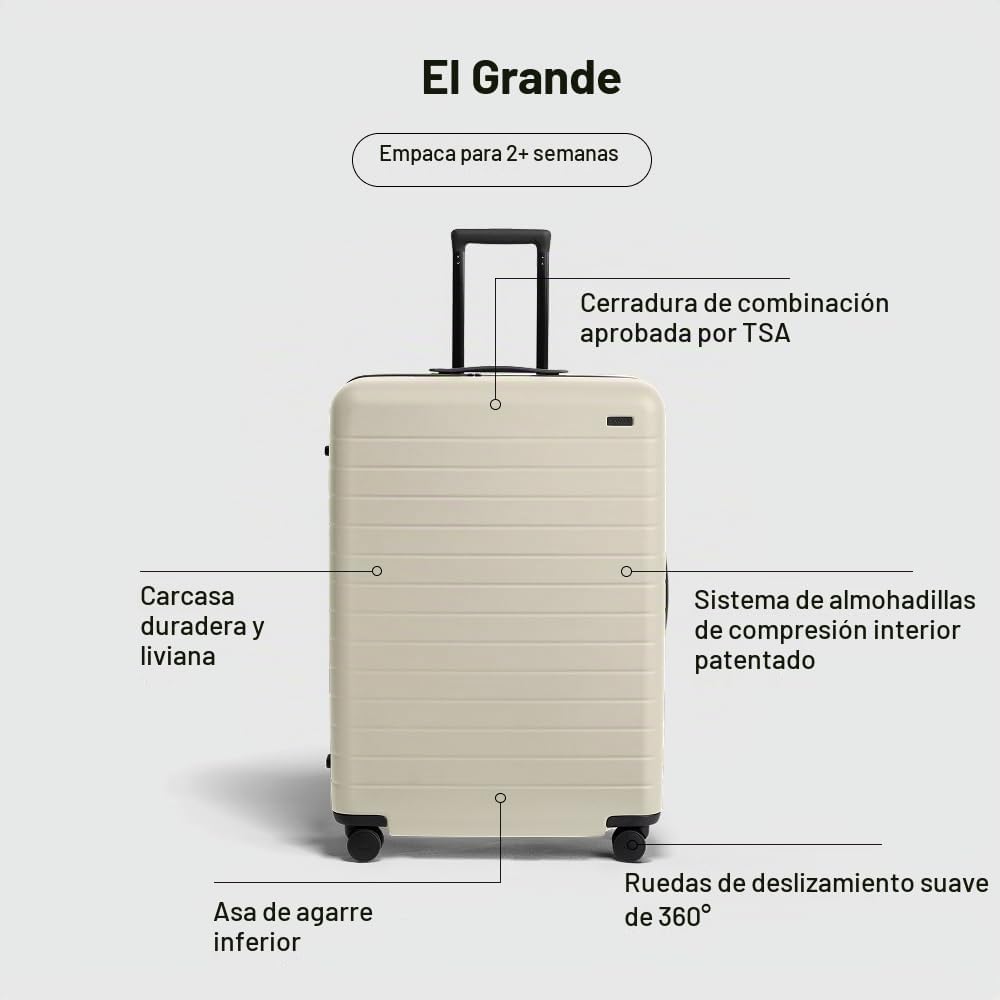Away - Maleta grande a cuadros, 29 pulgadas, ligera, rígida, girato...