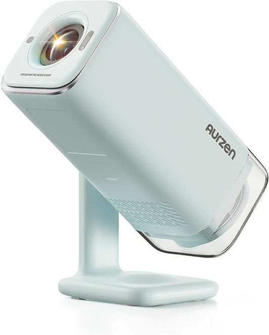 Aurzen BOOM Air - Proyector portátil Google TV con WiFi y Bluetooth...