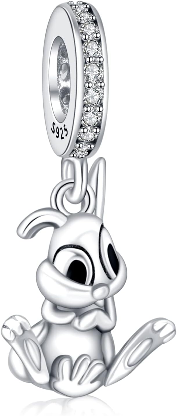 H.ZHENYUE Dijes de plata esterlina 925 con diseño de personaje de p...