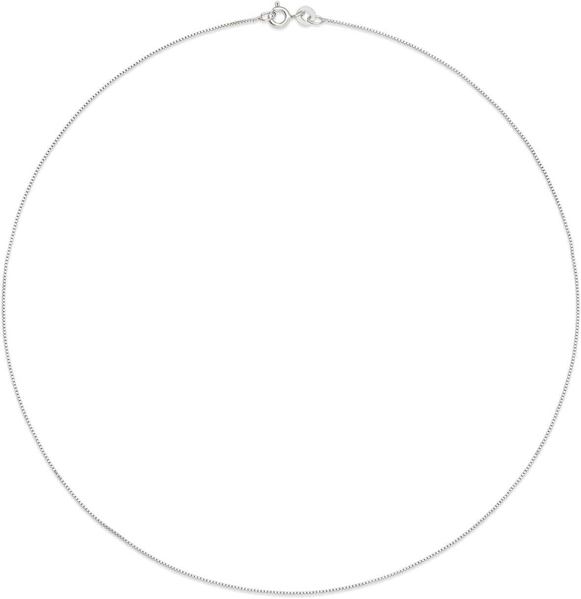 Amazon Essentials Collar de Cadena de Plata Esterlina o Oro Amarill...