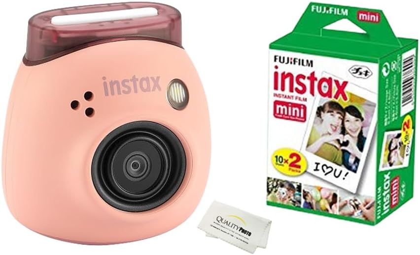 Cámara digital Fujifilm Instax Pal con 20 impresiones Fujifilm (Ros...