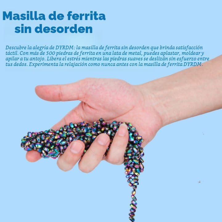 DYRDM Masilla de ferrita 500+ colorido, accesorio de escritorio par...