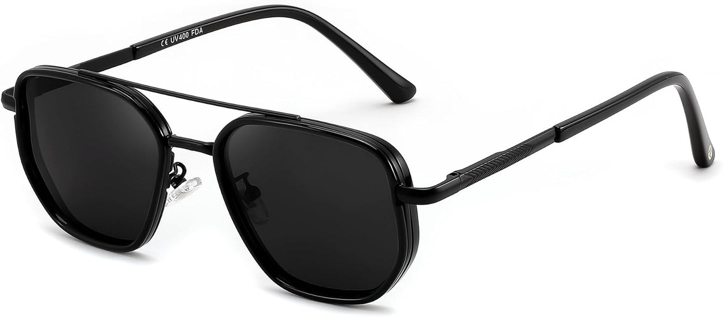 FEISEDY - Lentes de sol polarizados estilo aviador para hombres, ma...