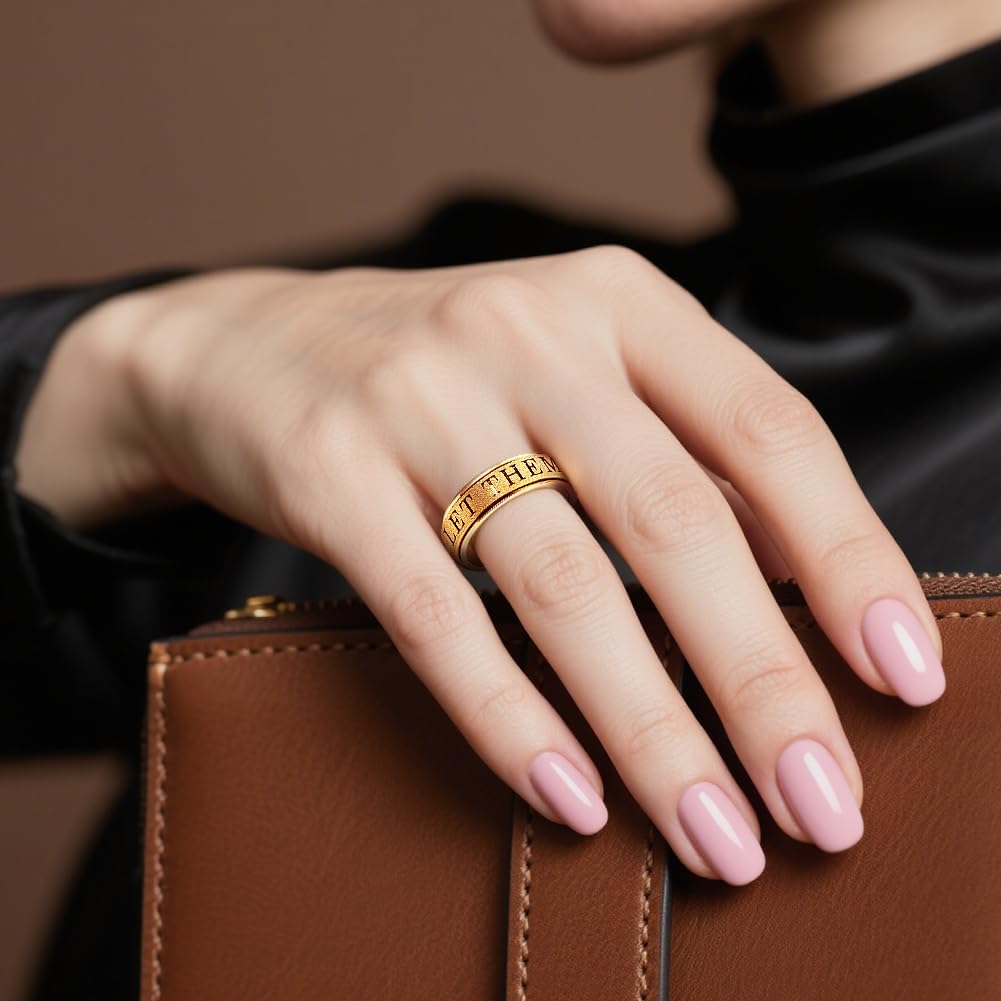 Anillos de ansiedad para adultos OreilleStar: anillo giratorio lind...