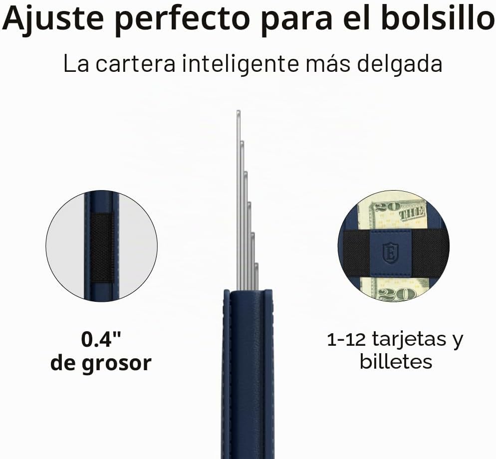 Cartera Ekster Parliament para hombres | Cartera minimalista de cue...