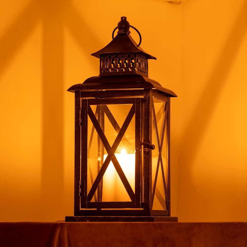 DECORKEY Farol decorativo para interiores y exteriores, grandes far...