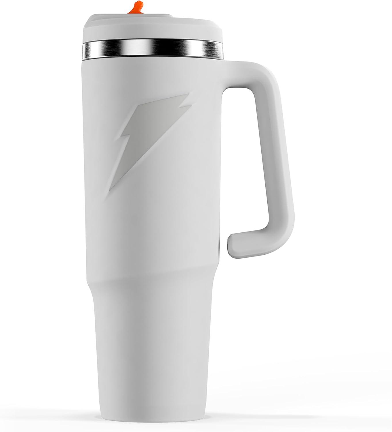 Botella de acero inoxidable Gatorade Crossover, color blanco, con a...