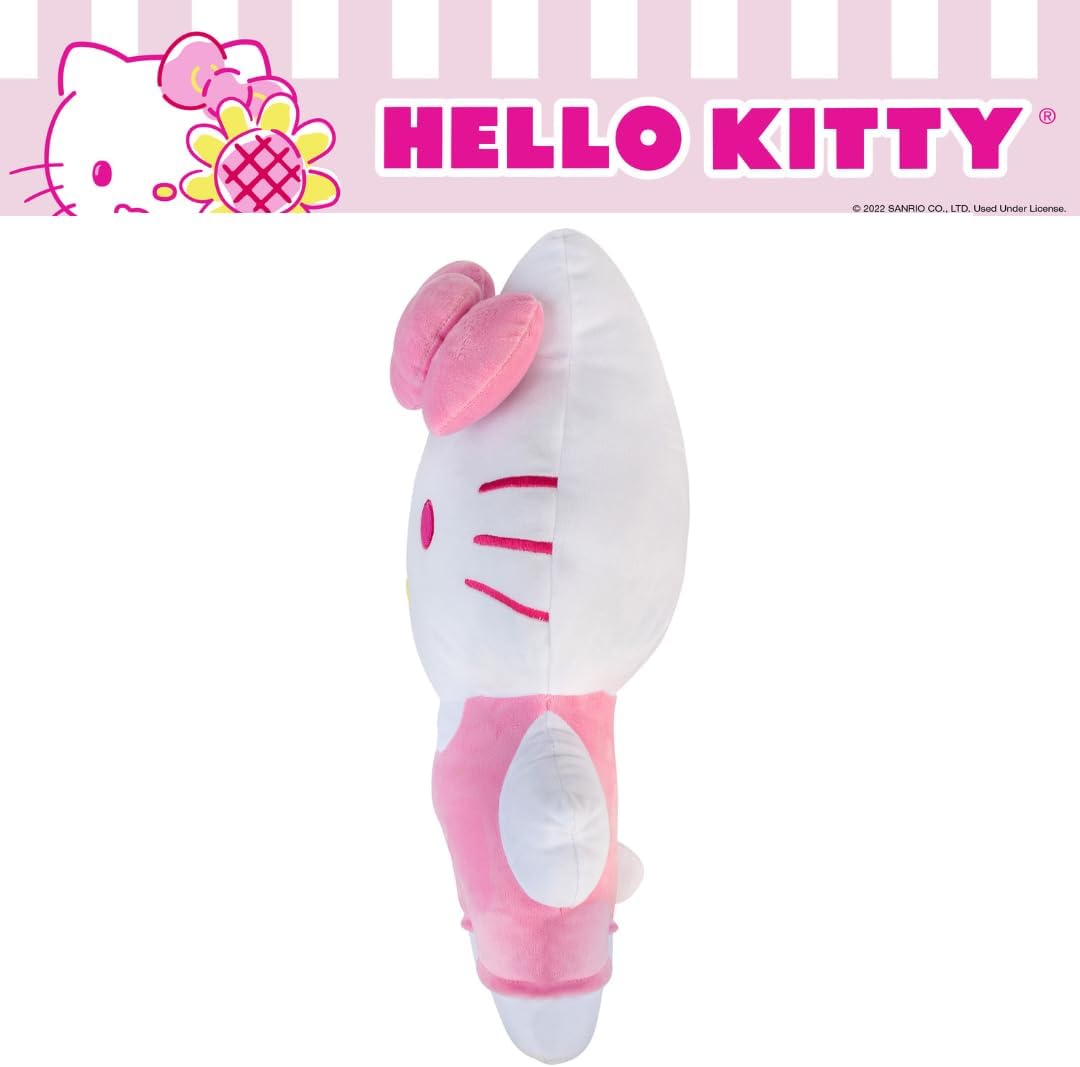 Hello Kitty Almohada de peluche rosa para acurrucarse, ropa de cama...